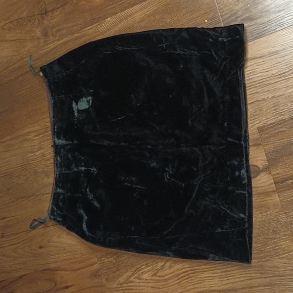 Laundry by Shelli Segal Black Velvet Mini Skirt MMM - Picture 1 of 6